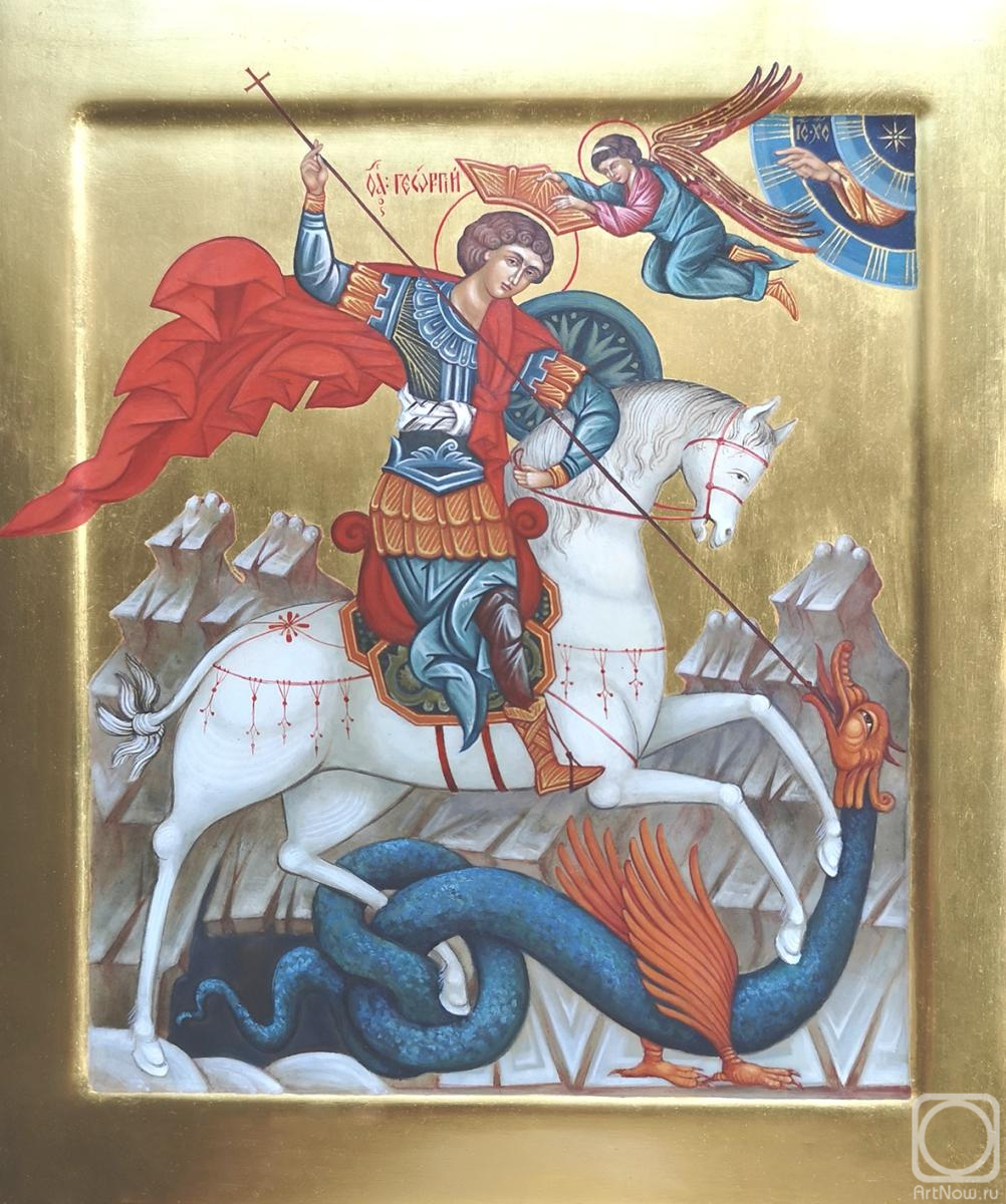 Zhuravleva Tatyana. Icon St. George the Victorious. Saint George