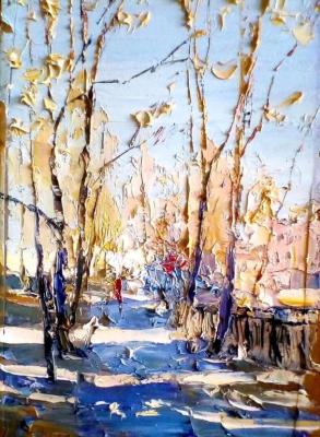 The first snow (Winter Paintings Buy A Painting). Lazareva Olga
