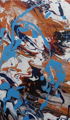 November, right side of the diptych, fluid No. 17