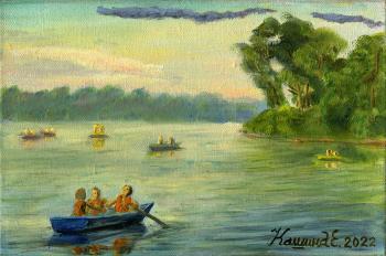 Boating on Lake Senezh. Kashina Eugeniya