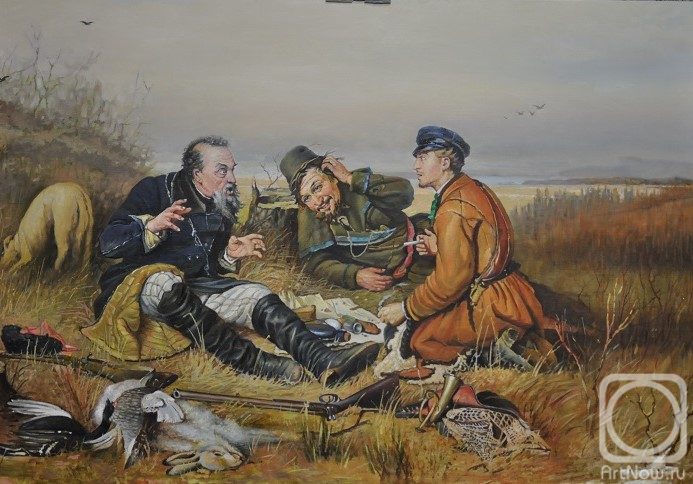 Vinogradov Sergey. Hunters at a halt