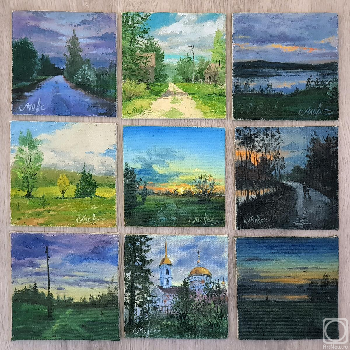 Movsisyan Tigran. Set of miniatures "Small things in the country". Multiptych