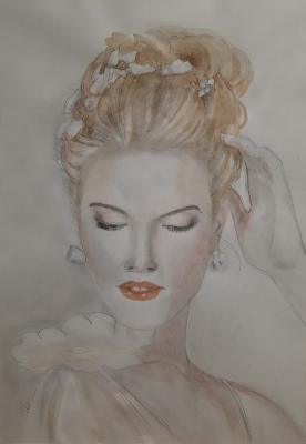 Portrait (White Pencil). Zozoulia Maria