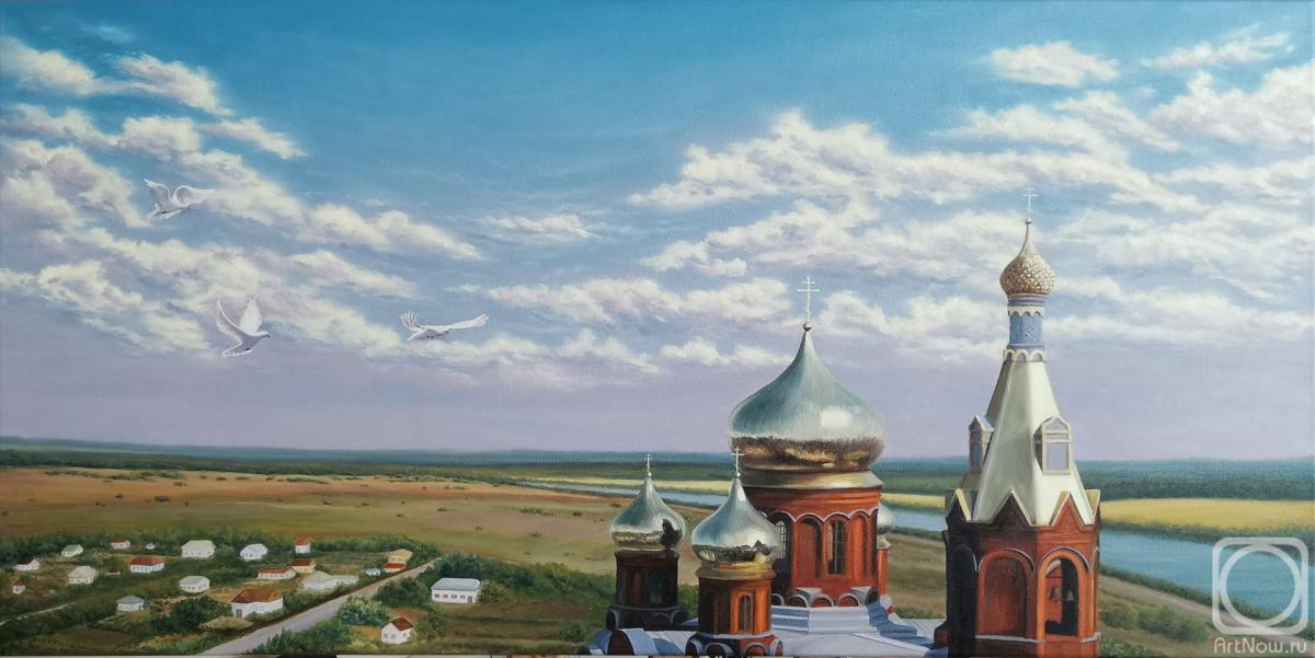 Istomina Elena. Domes of the Church of the Nativity, Ust-Donetsk region
