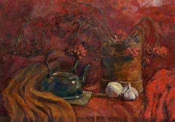 Red autumn with ashberry. Belolipskaya Olga