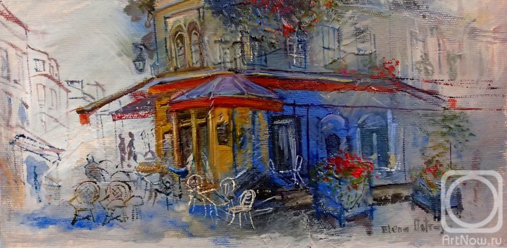 Ostraya Elena. Parisian cafe