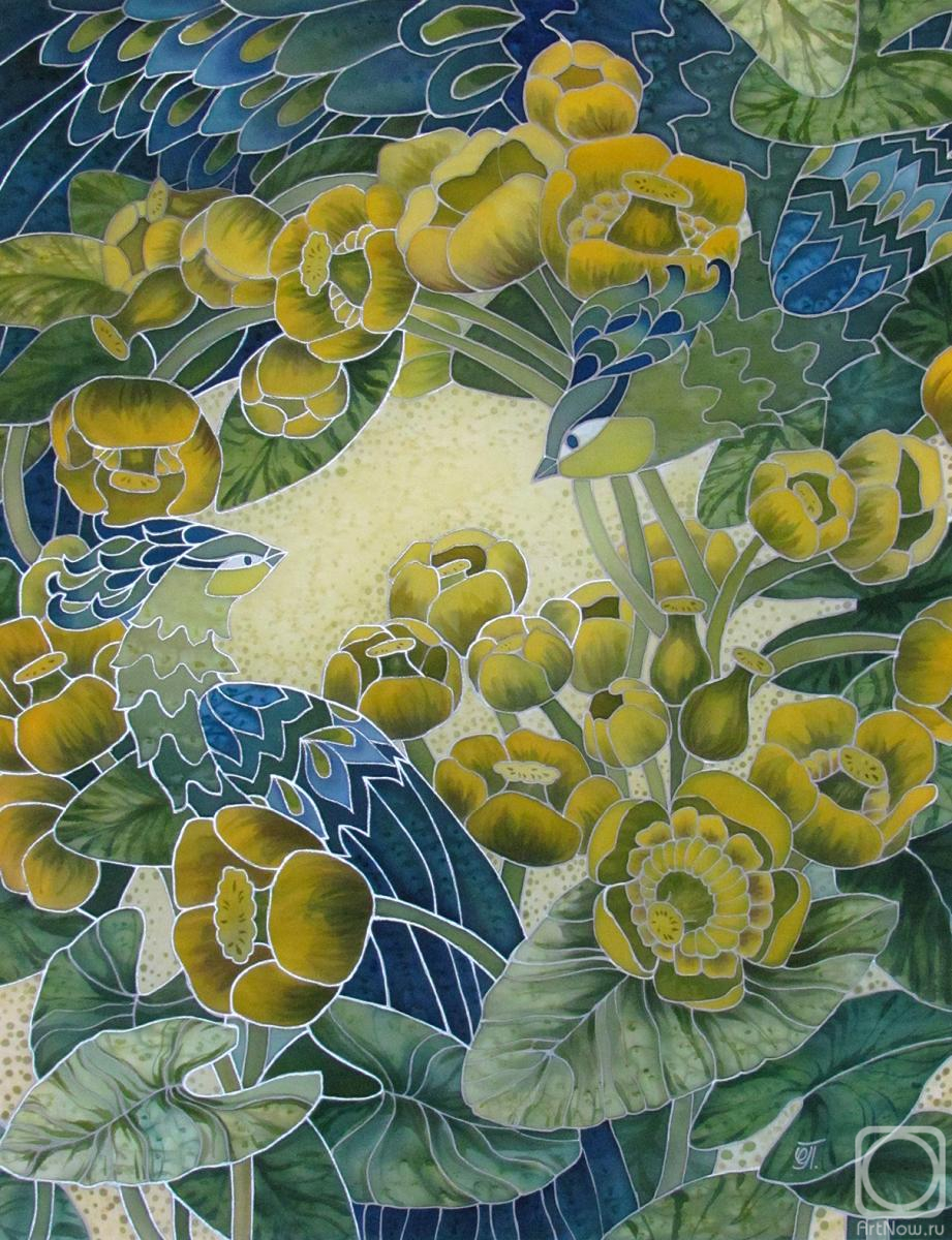 Ob Olga. Water Lilies", from the series of works "Birds and flowers