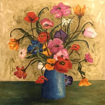 Vase with flowers. Budaev Ivan