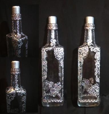 Winter Pattern (Painted Bottle). Razumova Lidia