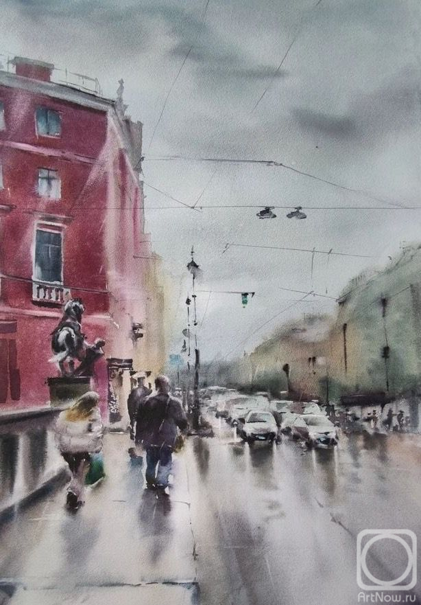 Krivoruchenko Elena. It's raining in St. Petersburg