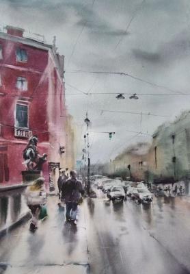 It's raining in St. Petersburg. Krivoruchenko Elena