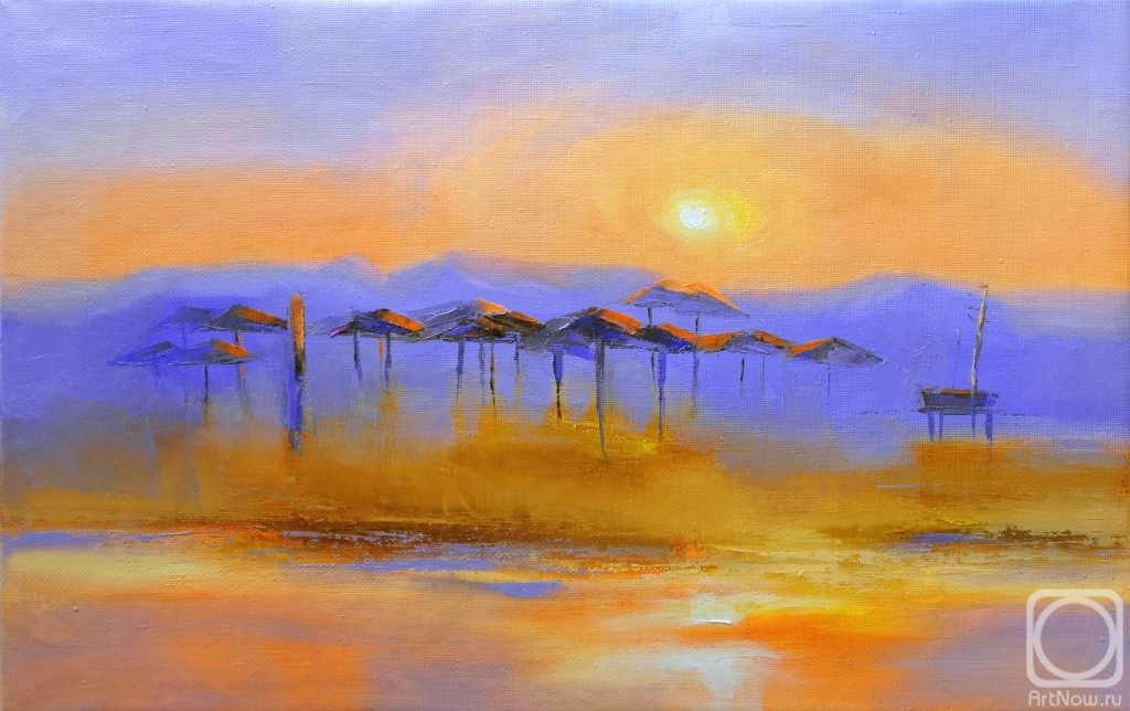 Bugaenko Tatiana. Sunset in Africa