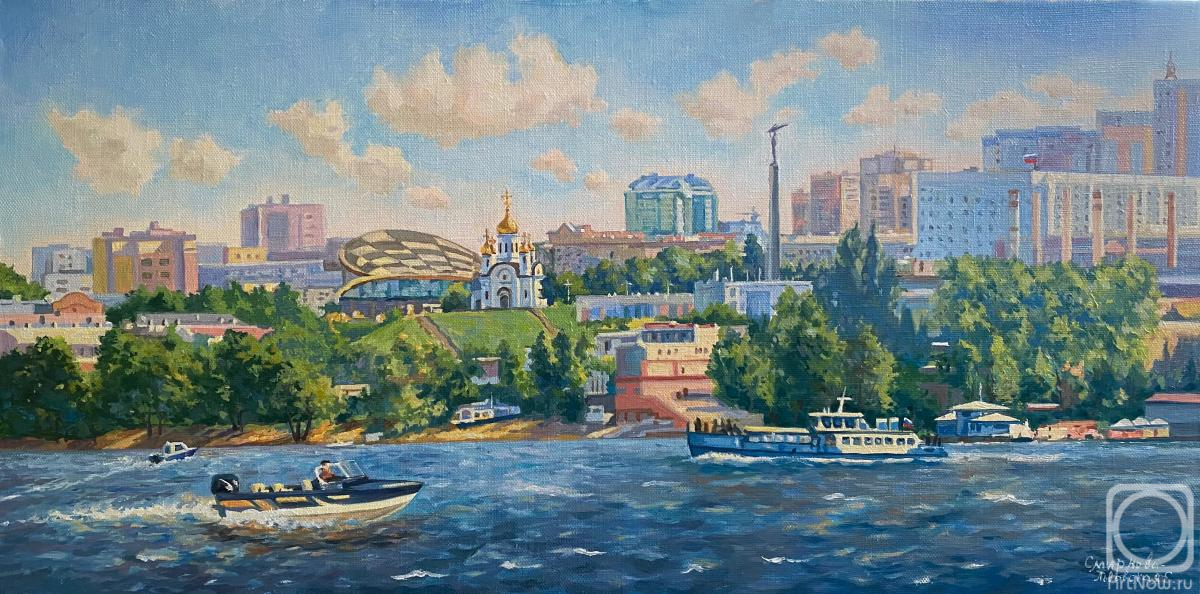 Smirnova-Lvovskaya Ekaterina. Panorama of the city of Samara