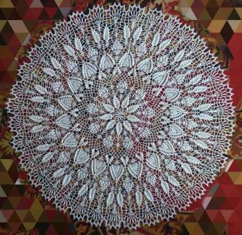 Napkin-tablecloth Indian summer (Crocheted Tablecloth). Chuprina Irina