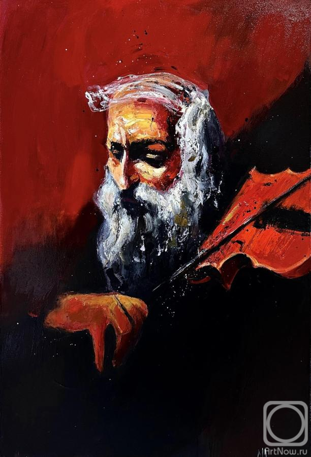Chatinyan Mger. Old Violinist