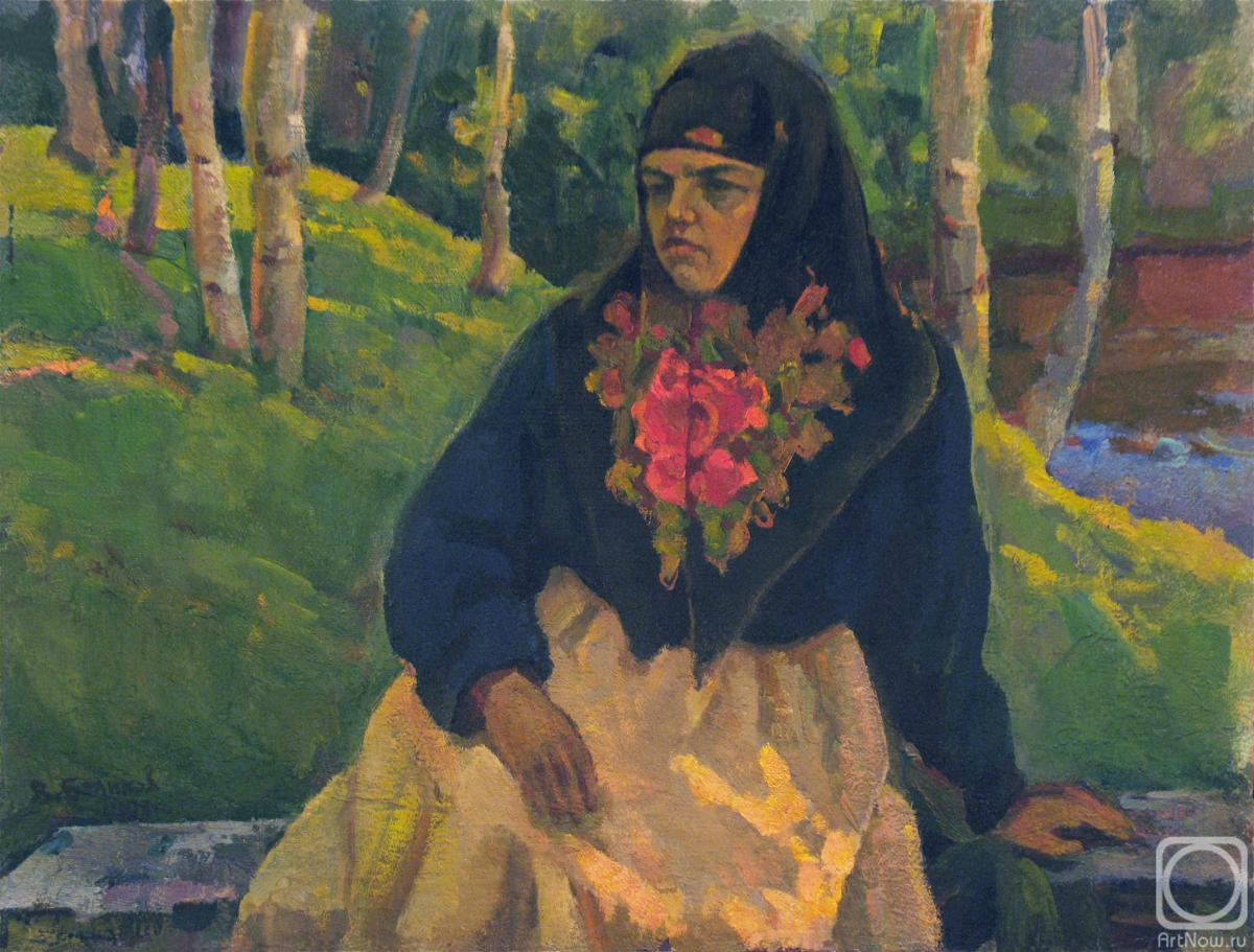 Belikov Vasilij. Woman dressed in russian attire