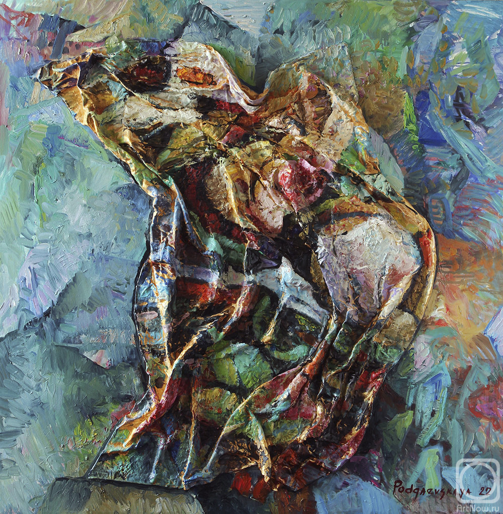 Цветочная абстракция» картина Подгаевской Марины маслом на холсте — купить на ArtNow.ru