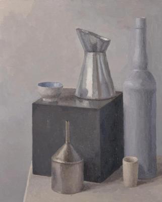 Still life with metallic objects. Petrov Pavel