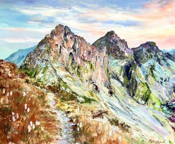 Painting Colorful mountains of my dreams. Kurilovich Liudmila