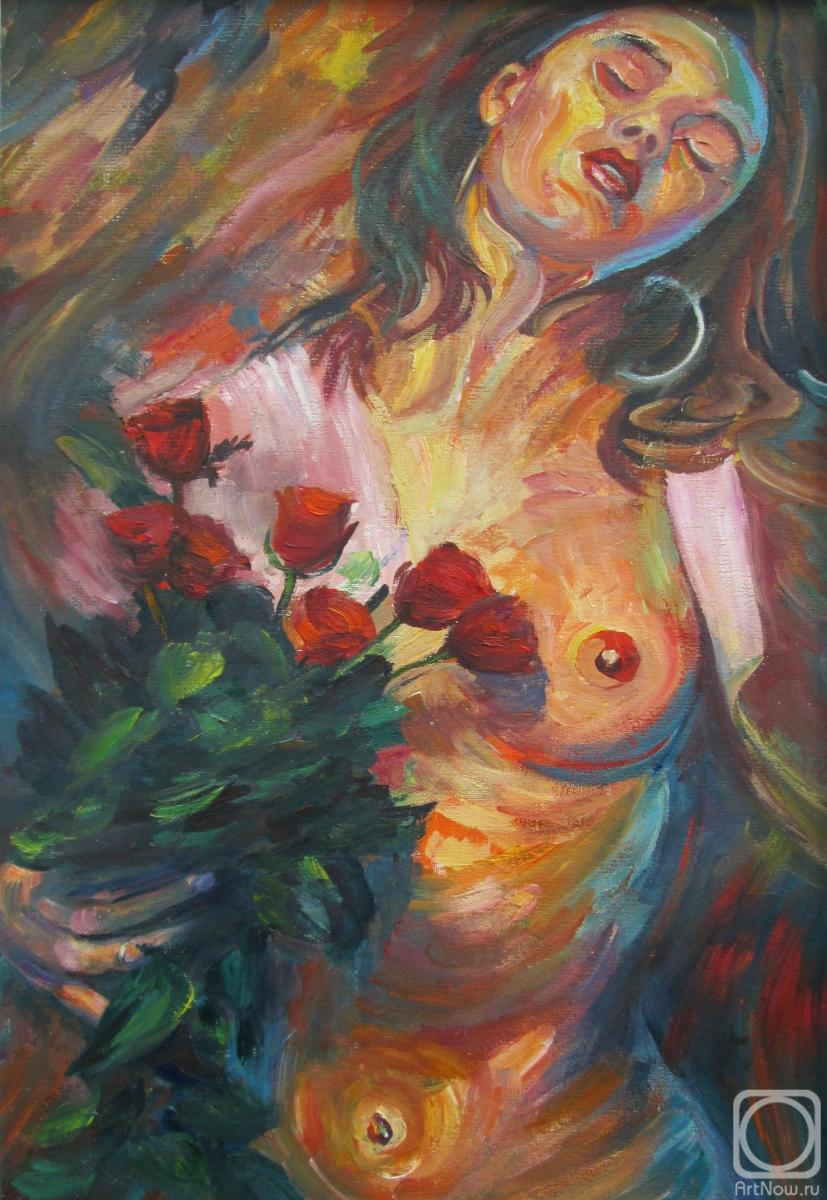 Pokryshka Sergey. Girl with flowers