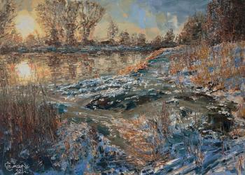 Freezing river. Smirnov Sergey