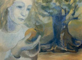Angel with Apples at BLUE TREE. Adamovich Janna