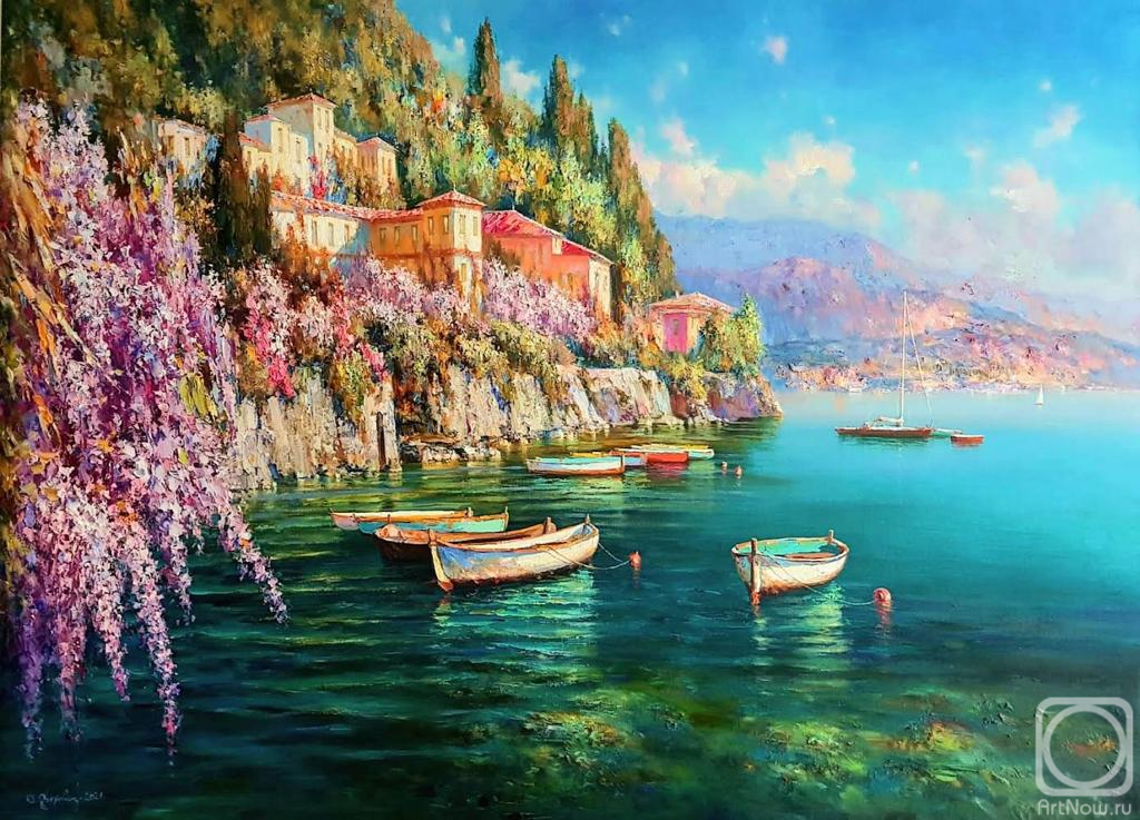 Obukhovskiy Yuriy. Lake Como. Wisteria blossoms