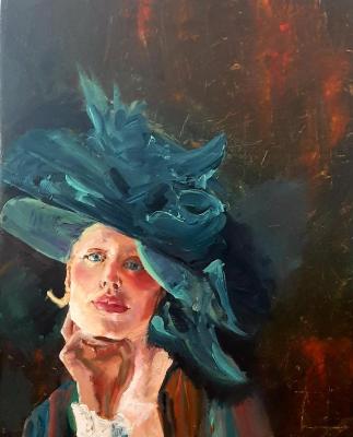 The girl in the hat (Beautiful Woman). Baltrushevich Elena