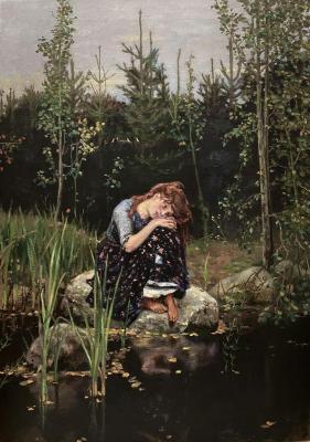 "Alyonushka". A copy of the painting by V.M.Vasnetsov. Akimova Margarita
