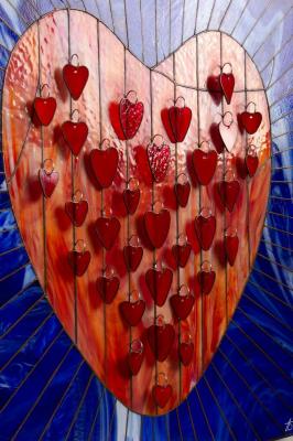 Love will save the world (Glass Panel). Baranova Anna