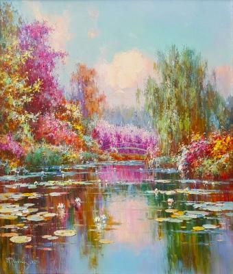 Giverny. Lilies on the water.