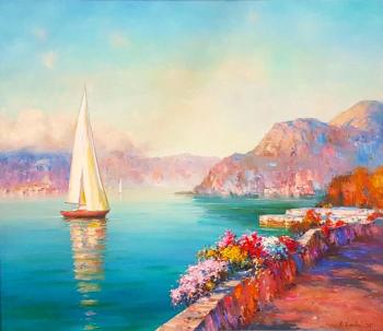 Morning sail (Yuriy Obukhovskiy). Obukhovskiy Yuriy