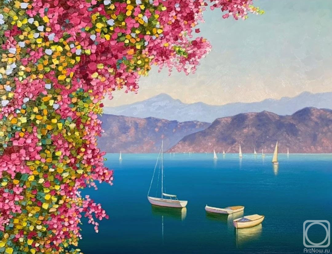 Shuruhova Maryat. Flowers over the sea