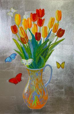 Yellow tulips (Silver Leaf). Shuruhova Maryat