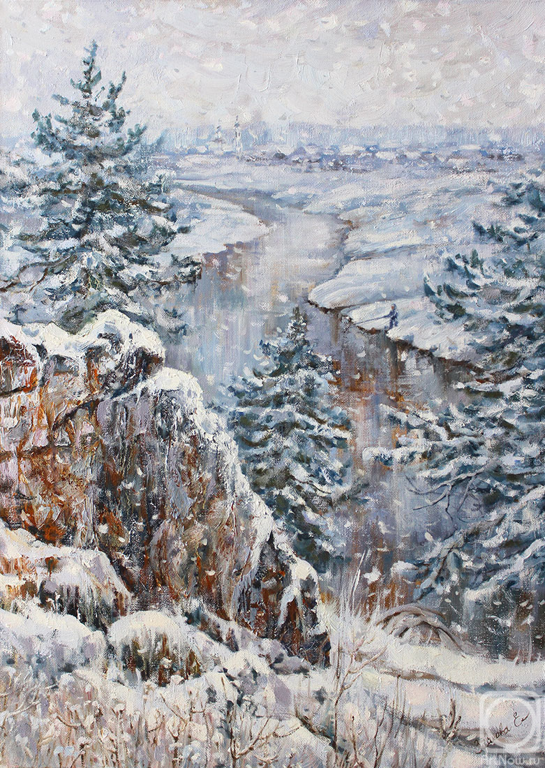 Tyutina-Zaykova Ekaterina. First snow. Sloboda