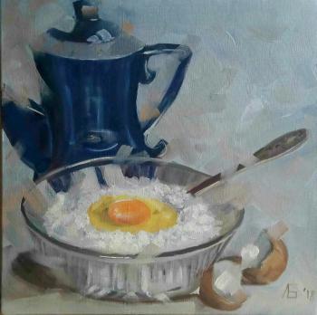 Waiting for pies (Painting With Teapot). Baltrushevich Elena