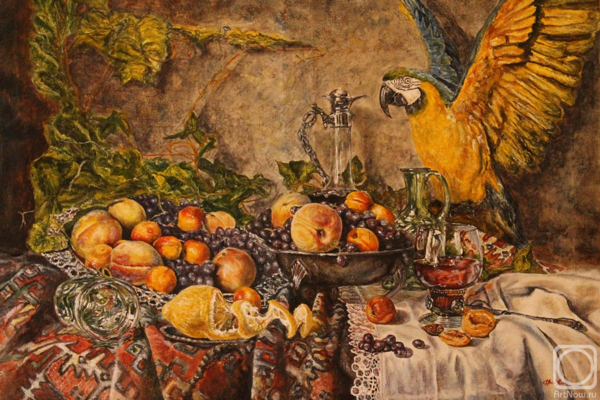 Frolov Andrey. Still life with parrots
