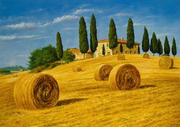 Tuscany (Landscape With Haystacks). Zhaldak Edward