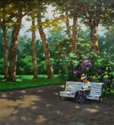 In the park (A Woman On A Bench). Gubaidullin Raushan