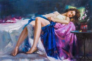 Copy of the painting by Pino Denis. Sleeping Beauty. Kamskij Savelij