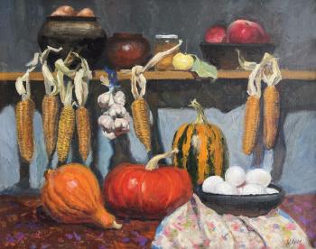 Still life with pumpkins. Kutay Mariya