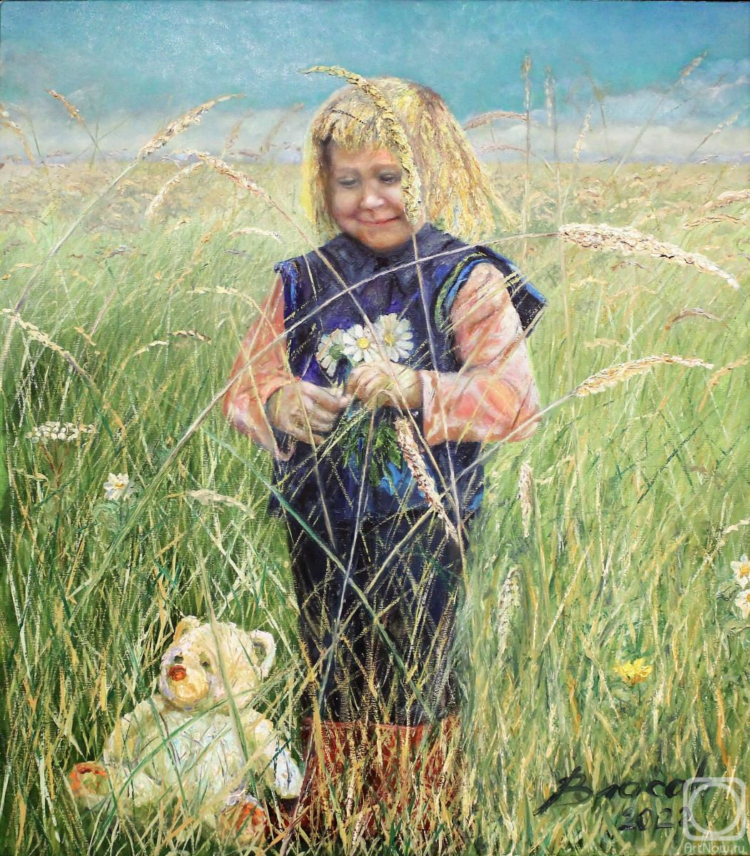 Vlasov Vyacheslav. Girl with daisies