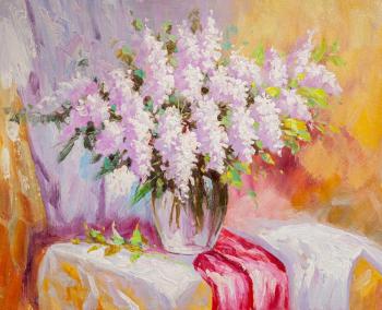 Hungarian lilac (Oil Painting With Lilac). Vlodarchik Andjei