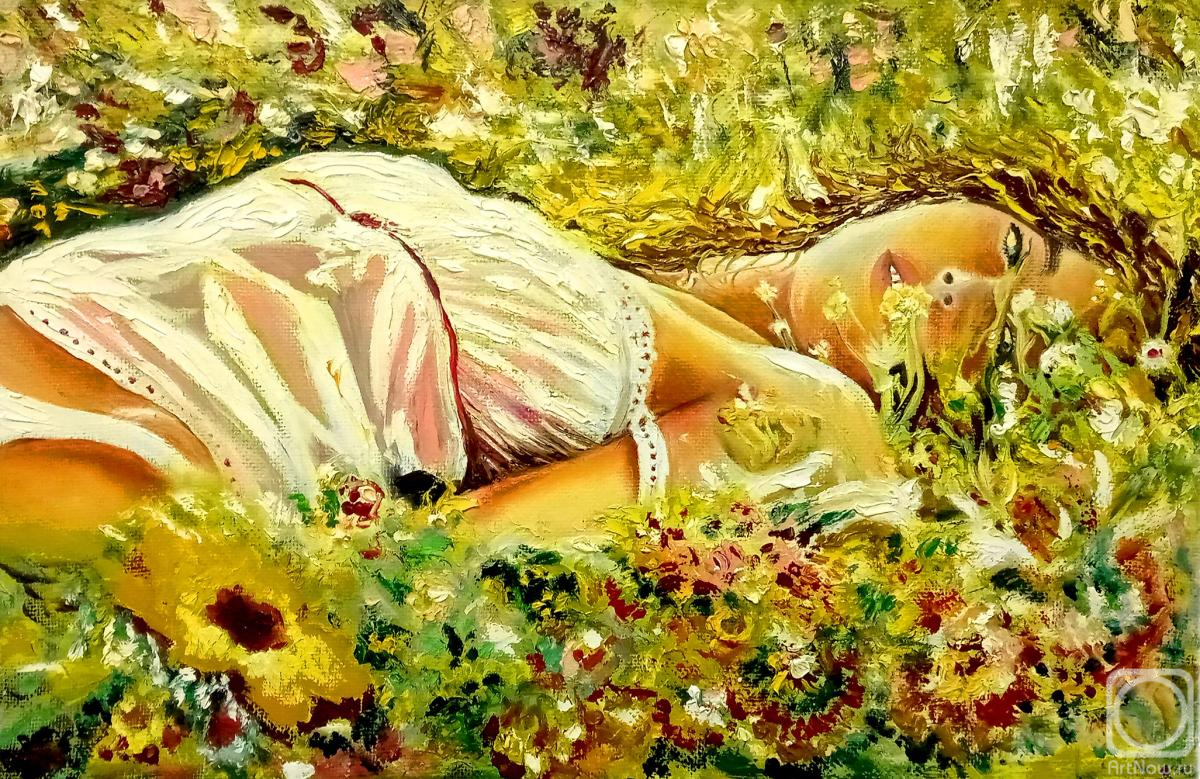 Antonenko Slavomir. Girl in flowers