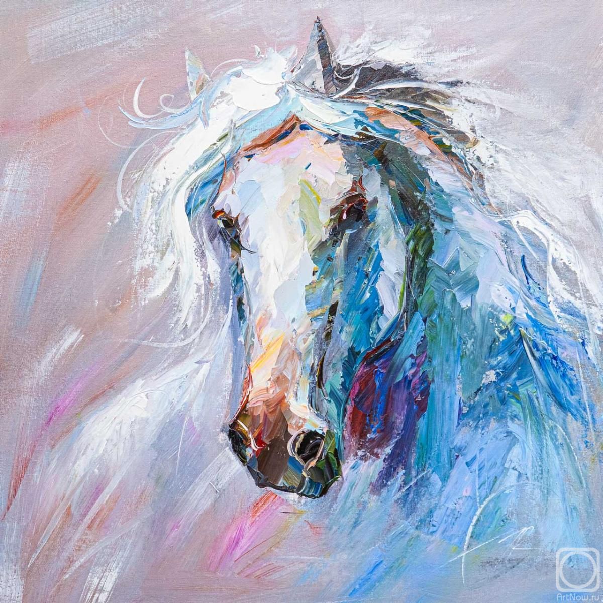 Rodries Jose. Portrait of a white horse