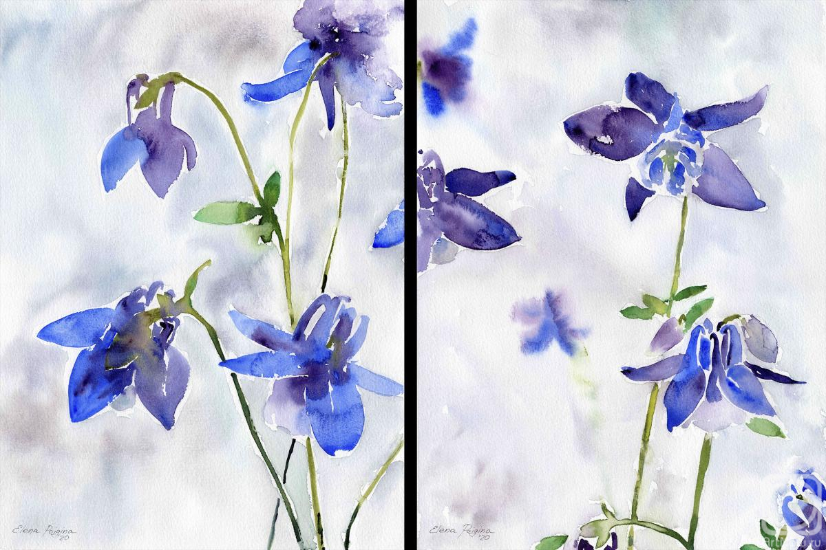 Poygina Elena. Blue flowers