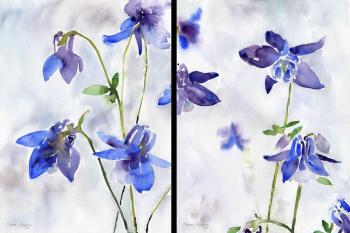 Blue flowers. Poygina Elena