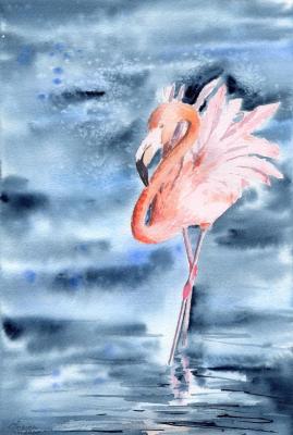 Flamingo ballerina. Poygina Elena
