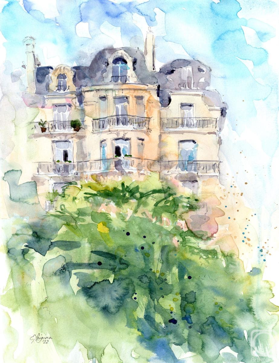 Poygina Elena. Parisian impressions: graceful balconies