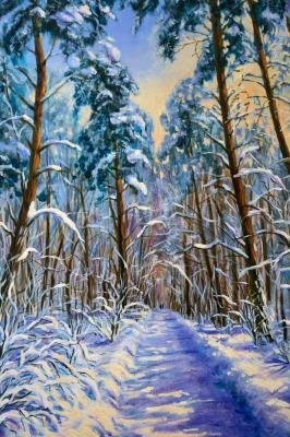 Painting "In the winter park" (Painting For Decoration). Kirilina Nadezhda